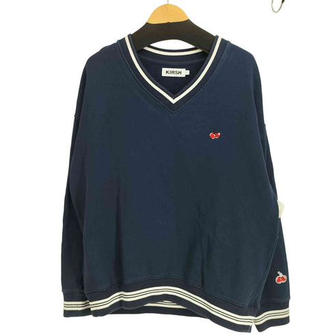 キルシー KIRSH SMALL CHERRY V NECK SWEATSHIRT スモールチェリー Vネックスウェット レディース 1