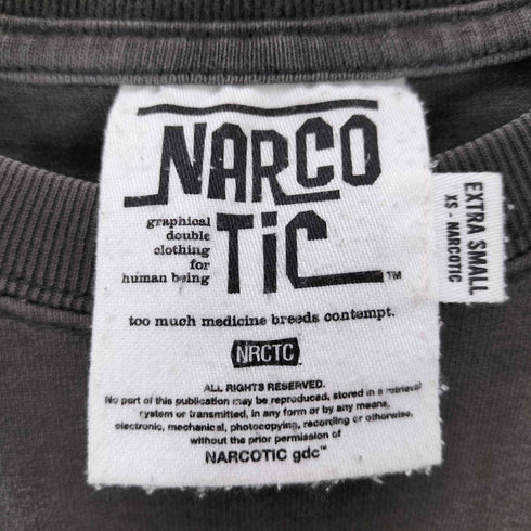 narcotic 両面プリント クルーネック半袖Tシャツ メンズ JPN:XS