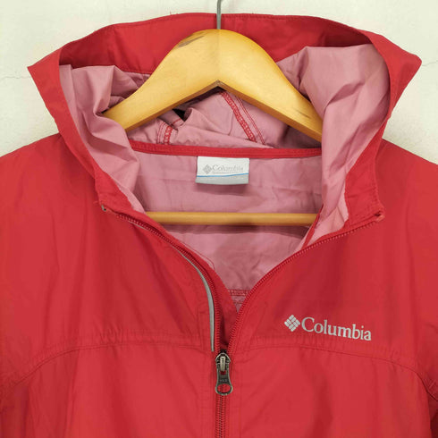 コロンビア Columbia ロゴプリントナイロンマウンテンジャケット レディース L