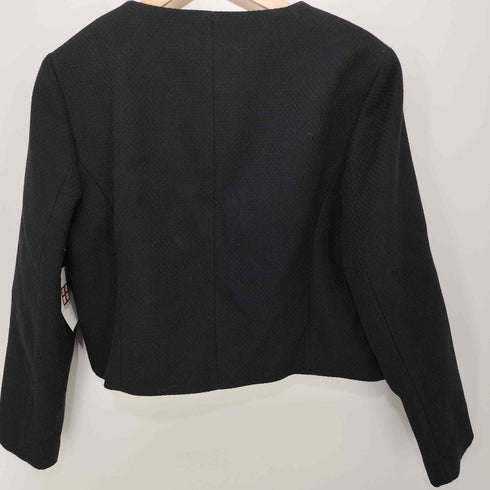 ザラ ZARA ROUND NECK PIQUÉ BLAZER レディース M
