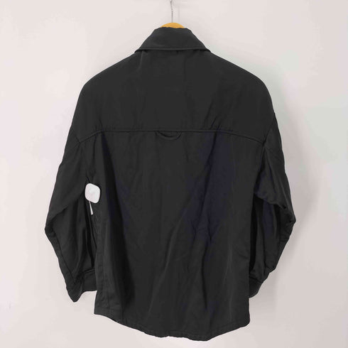 ザラ ZARA スナップボタンサテンドレープシャツ レディース import:XS