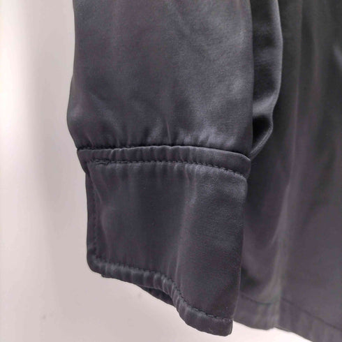 ザラ ZARA スナップボタンサテンドレープシャツ レディース import:XS
