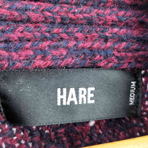 ハレ HARE くるみボタン ケーブルニット ショールカラーカーディガン メンズ JPN:M
