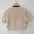 ザラ ZARA 刺繍デザインS/Sクロップドニット レディース import:M