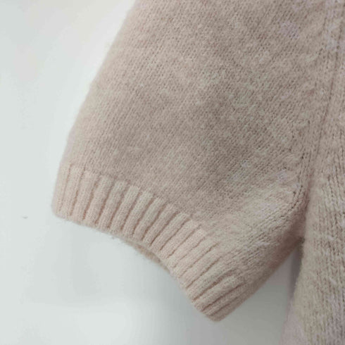 ザラ ZARA 刺繍デザインS/Sクロップドニット レディース import:M