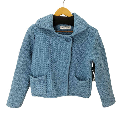 ザラ ZARA ニットツイードジャケット レディース import:M