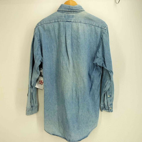 ラルフローレン RALPH LAUREN 90-00s BLAKE ポニー刺繍 ボタンダウンデニムシャツ メンズ import:M