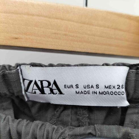ザラ ZARA バックスリットリップストップスカート レディース JPN:S