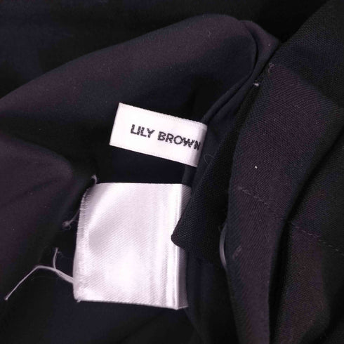 リリーブラウン Lily Brown タックワイドパンツ レディース