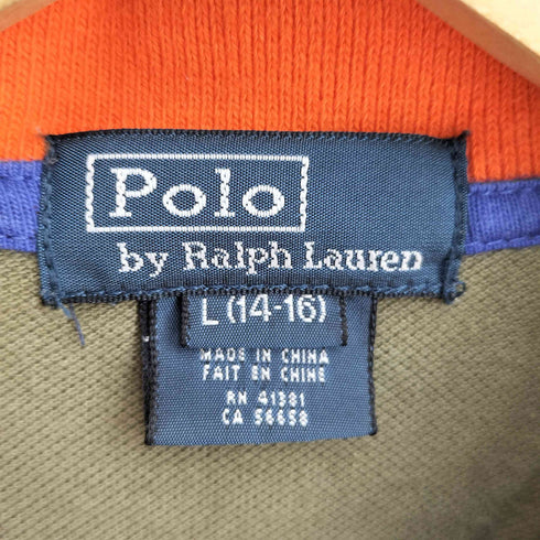 ポロラルフローレン POLO RALPH LAUREN 00s ビックポニー刺繍 半袖ポロシャツ レディース L