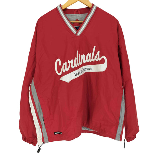 ホロウェイ HOLLOWAY CARDINALS ワッペン刺繍サイドジッププルオーバー メンズ L