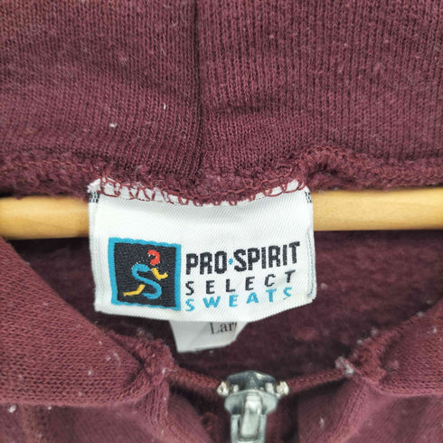プロスピリット PRO SPIRIT 90S USA製 SELECT SWEATS ジップアップ スウェット トレーナー メンズ import:L