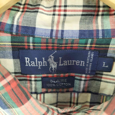 ラルフローレン RALPH LAUREN 90S BLAIRE ポニー刺繍L/SBDシャツ メンズ JPN:L