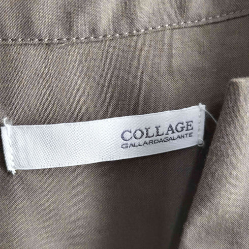 コラージュガリャルダガランテ COLLAGE GALLARDAGALANTE 22aw 羽織りでも使える/バックボタンシャツワンピース/マシーンウォッシュ可 レディース FREE