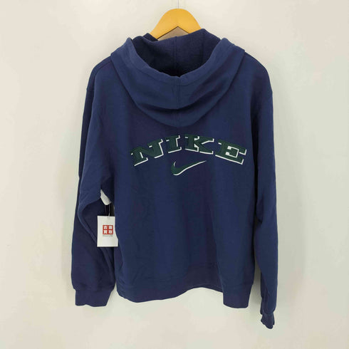 ナイキ NIKE 90S 両面スウォッシュロゴ刺繍 プルオーバーパーカー メンズ import:L