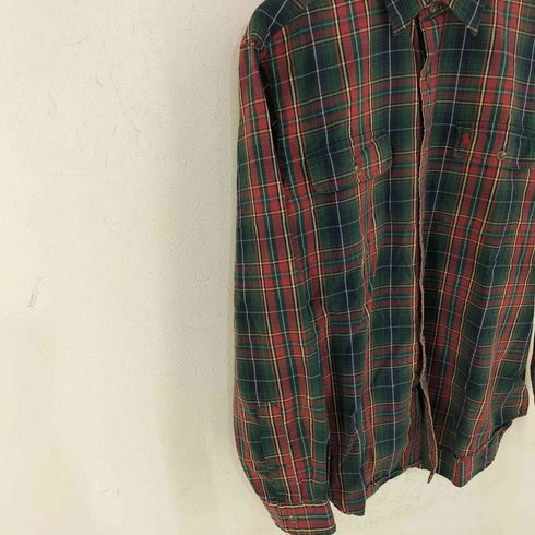 ポロバイラルフローレン Polo by RALPH LAUREN 90S WHITFIELD CLASSIC FIT ポニー刺繍 L/Sチェックシャツ メンズ JPN:L