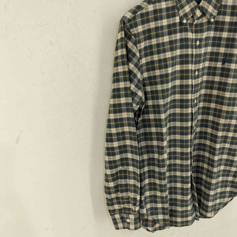 ラルフローレン RALPH LAUREN 90S SLIM FIT ポニー 刺繍L/S BDシャツ メンズ JPN:S