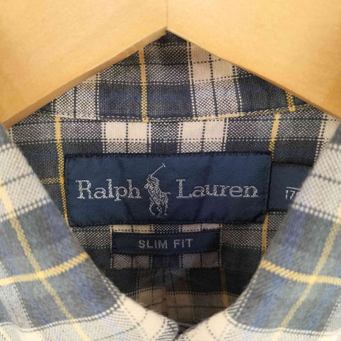 ラルフローレン RALPH LAUREN 90S SLIM FIT ポニー 刺繍L/S BDシャツ メンズ JPN:S