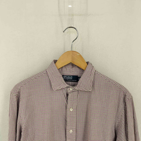 ポロバイラルフローレン Polo by RALPH LAUREN 90S L/S レギュラーカラーチェックシャツ メンズ JPN:L