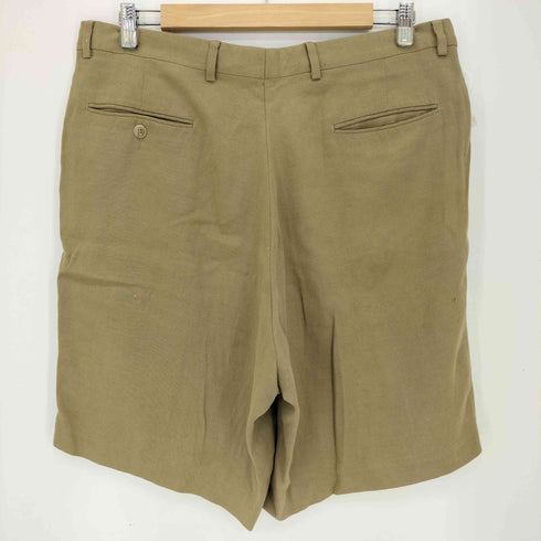 linea naturale リネン混 2タックワイドショーツ メンズ 36REG