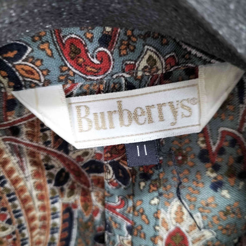 バーバリーズ BURBERRYS ペイズリー柄 ウールシャツ レディース JPN:11号