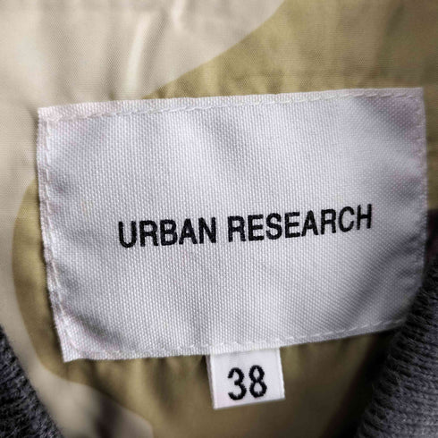 アーバンリサーチ URBAN RESEARCH 裏地カモ 総柄 MA1 ダウン ブルゾン メンズ 38