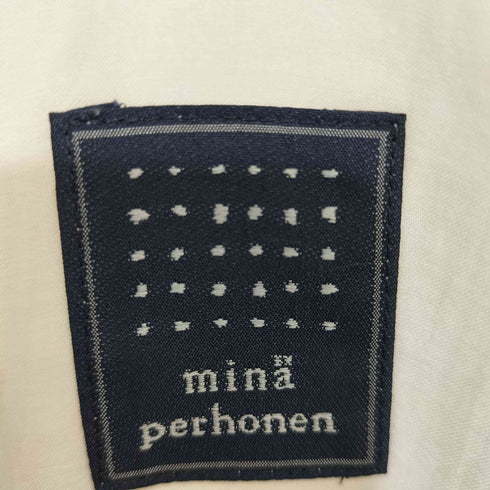 ミナペルホネン mina perhonen リネン ドット ノースリーブ ワンピース レディース
