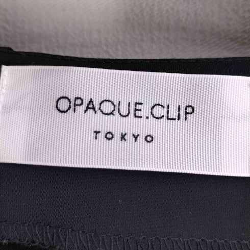 オペークドットクリップ OPAQUE.CLIP ガルーダサテン スキッパーフレアスリーブブラウス レディース 38/M