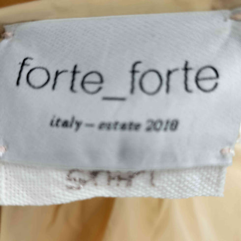 フォルテフォルテ forte forte 七分袖 前空き ブラウス レディース