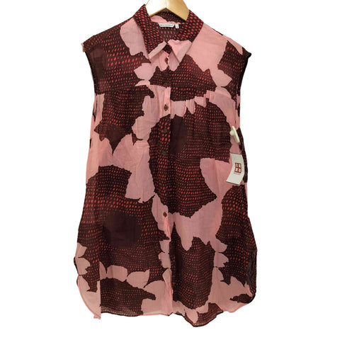 マリメッコ marimekko 花柄 ノースリーブ シャツ ワンピース レディース JPN:M