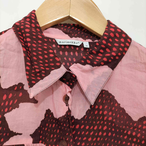 マリメッコ marimekko 花柄 ノースリーブ シャツ ワンピース レディース JPN:M