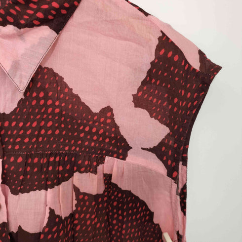 マリメッコ marimekko 花柄 ノースリーブ シャツ ワンピース レディース JPN:M