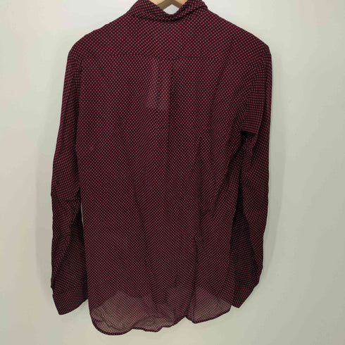 スティーブンアラン Steven Alan USA製 ダイヤモンドチェック柄 L/S シルクシャツ レディース import:S