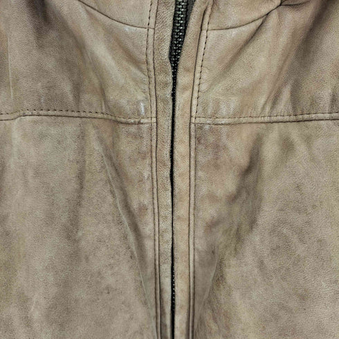 ユナイテッドアローズ UNITED ARROWS シープレザー 切替 2WAY フーデッド ダウン ジャケット メンズ JPN:L