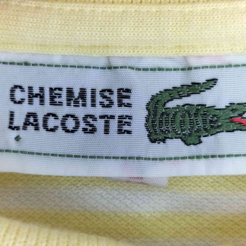 シュミーズラコステ CHEMISE LACOSTE 文字ワニ ボーダー ポロワンピース レディース 40