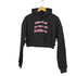 ブラックアイパッチ Black Eye Patch MESS WITH BEP CROPPED HOODIE レディース M