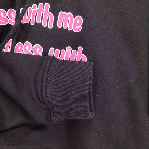ブラックアイパッチ Black Eye Patch MESS WITH BEP CROPPED HOODIE レディース M