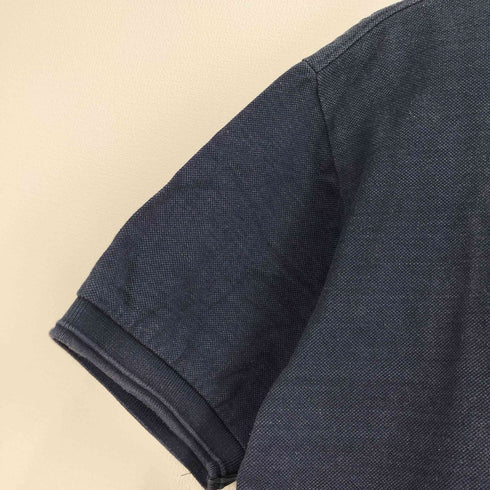 フレッドペリー FRED PERRY Indigo Pique Polo 月桂樹 ロゴ刺繍 インディゴ ピケ ポロシャツ メンズ M