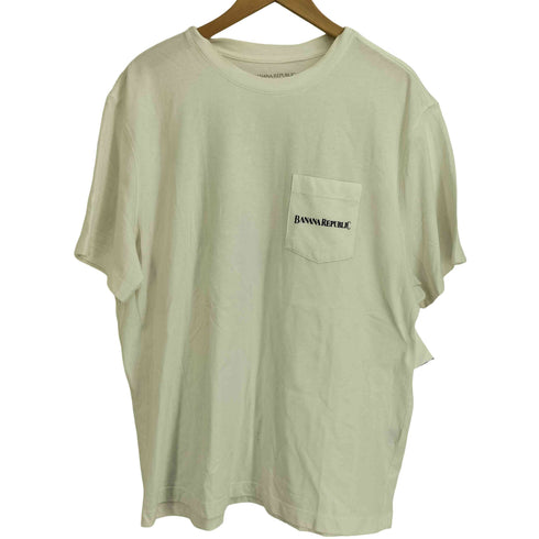 バナナリパブリック BANANA REPUBLIC 22ss 復刻 イグアナ バックプリント ポケット 半袖 Tシャツ メンズ import:XL