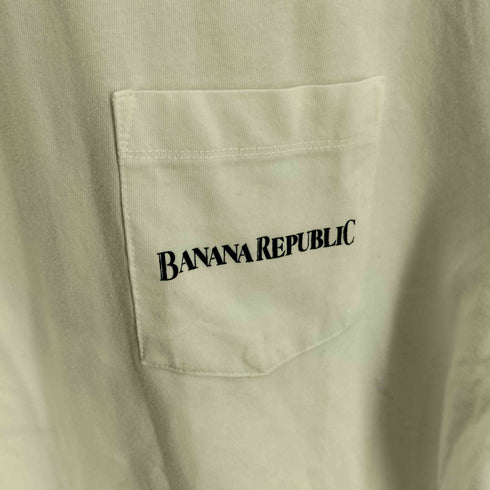 バナナリパブリック BANANA REPUBLIC 22ss 復刻 イグアナ バックプリント ポケット 半袖 Tシャツ メンズ import:XL