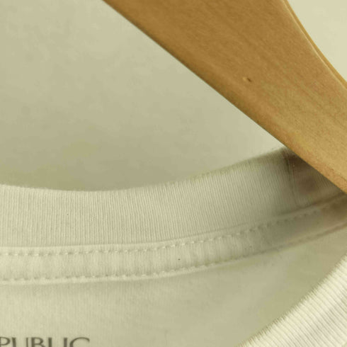 バナナリパブリック BANANA REPUBLIC 22ss 復刻 イグアナ バックプリント ポケット 半袖 Tシャツ メンズ import:XL