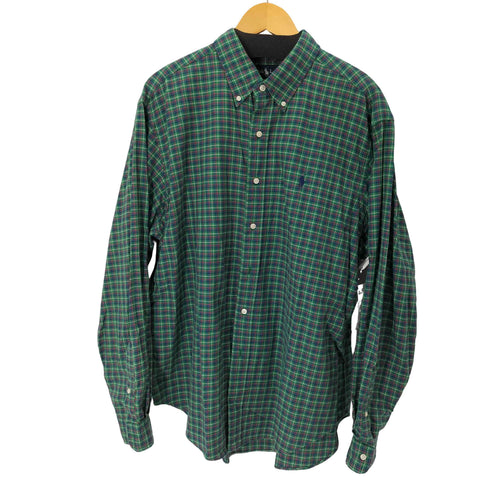 ラルフローレン RALPH LAUREN CLASSIC FIT スモールポニー刺繍 BD L/S チェックシャツ メンズ import:XL
