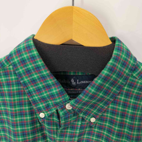 ラルフローレン RALPH LAUREN CLASSIC FIT スモールポニー刺繍 BD L/S チェックシャツ メンズ import:XL