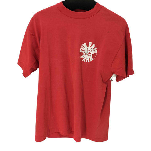 フルーツオブザルーム FRUIT OF THE LOOM 90S MADE IN USA シングルステッチ 両面プリント S/S Tシャツ メンズ import:L