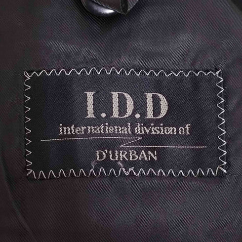 ダーバン DURBAN I.D.D シャドーストライプ ウール 2Bテーラードジャケット センタープレス スラックス セットアップ メンズ ジャケット:90Y4 ボトム:73