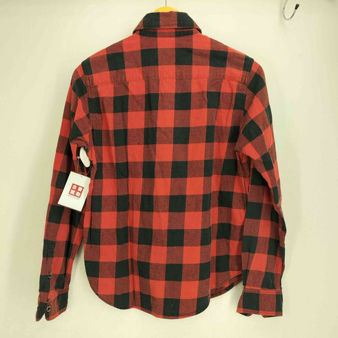 ワコマリア WACKO MARIA 12AW バック プリント バッファロー ブロック チェック ネルシャツ メンズ JPN:S