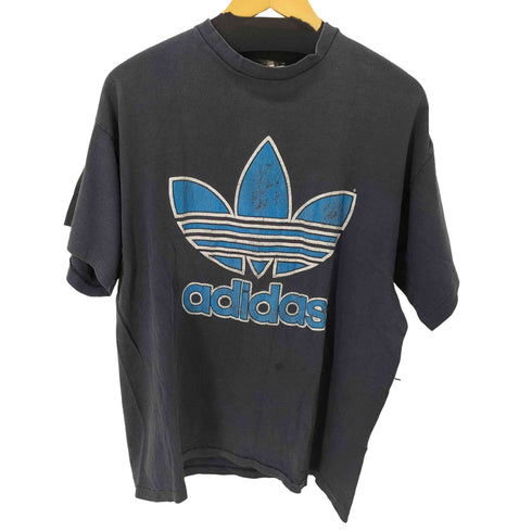 アディダス adidas 90S MADE IN USA フロントロゴプリント S/S Tシャツ メンズ import:L