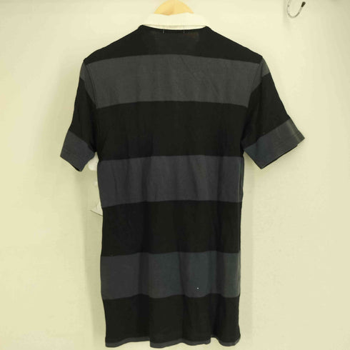 フレッドペリー FRED PERRY 月桂樹 ロゴ刺繍 ゴムボタン 半袖ポロシャツ ラガーシャツ メンズ L