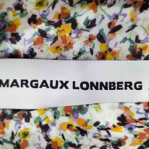 MARGAUXLONNBERG 2019SS 花柄 スリット ギャザーロングスカート レディース FR:36
