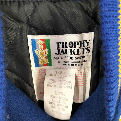 70-80S USA製 TROPHY JACKETS スタジアムジャケット メンズ JPN:L